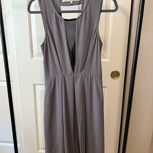 Rachel Roy Elegant Gray Sleeveless Dress